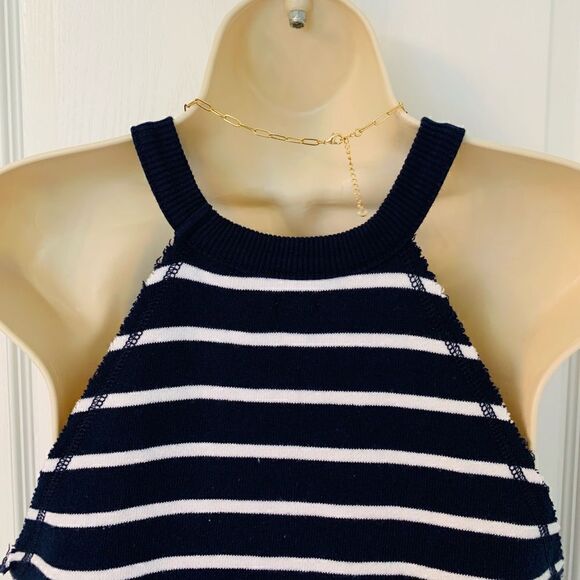 Aerie Navy & White Stripe Sleeveless Terry Cloth Top! ❤️ - Picture 2 of 3